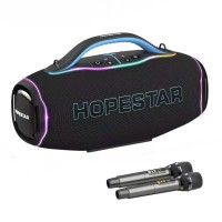 Портативна колонка Bluetooth Hopestar A90 PRO з 2-ма мікрофонами 700W Black